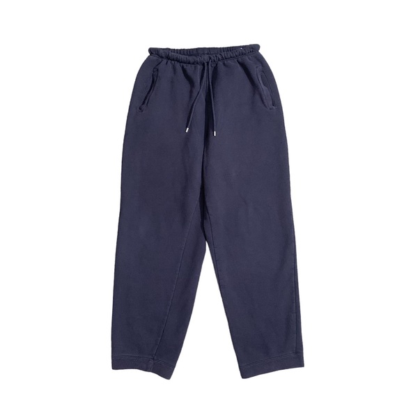 Pacer Vintage Matching Sweat Suit Navy Zip Up Hooded Sweatshirt Sweatpant Medium - Picture 6 of 9